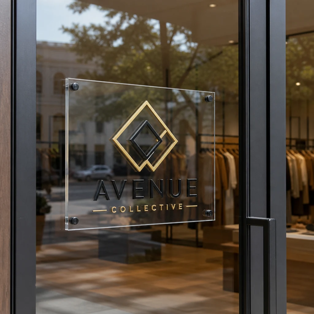 Plexiglass Storefront & Window Sign